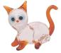 Preview: kleine Katze sitzend, transp.-braun